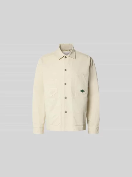 Kurtka o kroju relaxed fit w stylu denimu Forét biała
