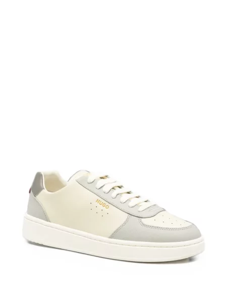 Sneakerși Boss din piele cu imagine