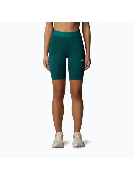 Magas derekú sport rövidnadrág The North Face zöld