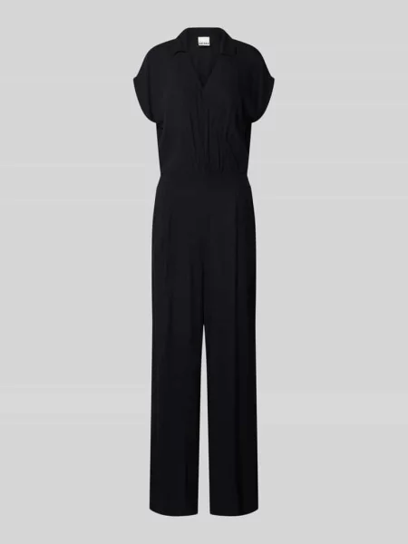 Kombinezon z z dekoltem w serek model MARRAKECH' Ichi czarny