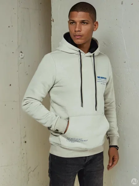 Bluza z kapturem Dstreet oliwkowa
