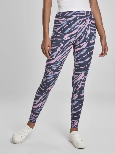 Legginsy Urban Classics z wysoką talią niebieskie