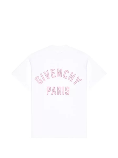 Tricou Givenchy cu broderie alb