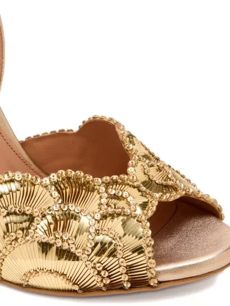 Σανδάλια Aquazzura με πετραδάκια χρυσό