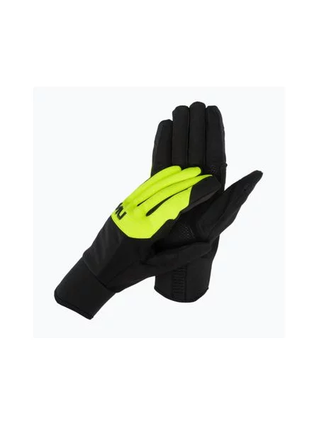 Велосипедні рукавички Northwave Fast Gel чорно-жовті флуоресцентні жовті