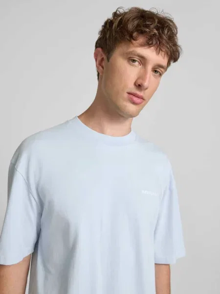 Oversized T-shirt z Wyhaftowane logo Pegador