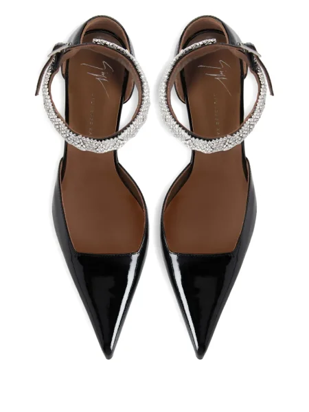 Pantofi cu toc Giuseppe Zanotti de cristal negru