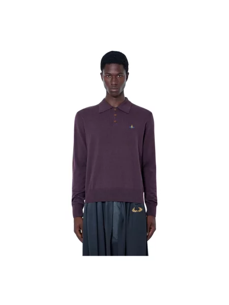 Koszulka polo Vivienne Westwood fioletowa