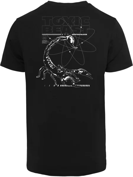 Mister Tee Tricou Toxic Beast negru alb