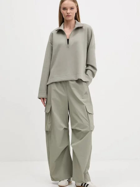 Кофта adidas Soft Lux з принтом зелений