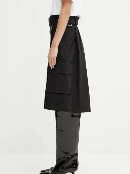 Μάλλινη φούστα Andersson Bell Whitney Trench Pleats μαύρο