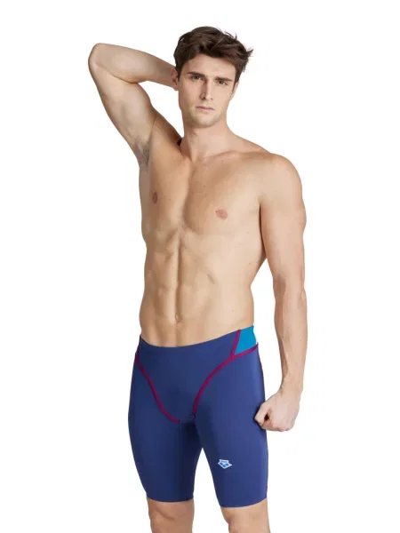 Spodenki Treningowe Arena Icons Swim Jammer Panel niebieskie