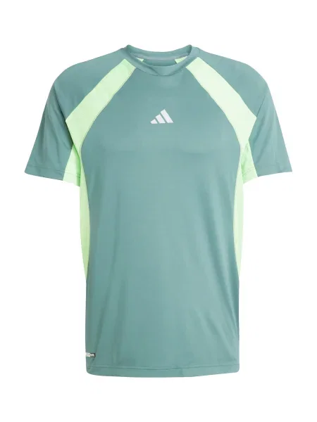 ADIDAS PERFORMANCE Tricou funcțional Tech App verde / verde deschis alb