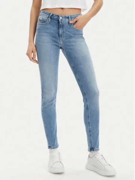 Calvin Klein Jeans Jeansy Skinny Fit modrá