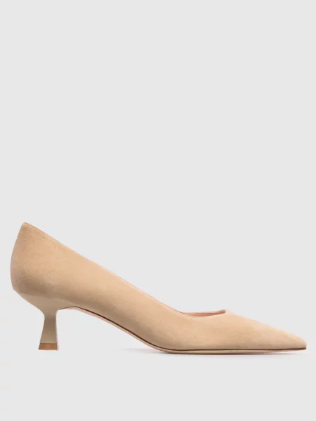 Замшевые туфли Stuart Weitzman бежевые