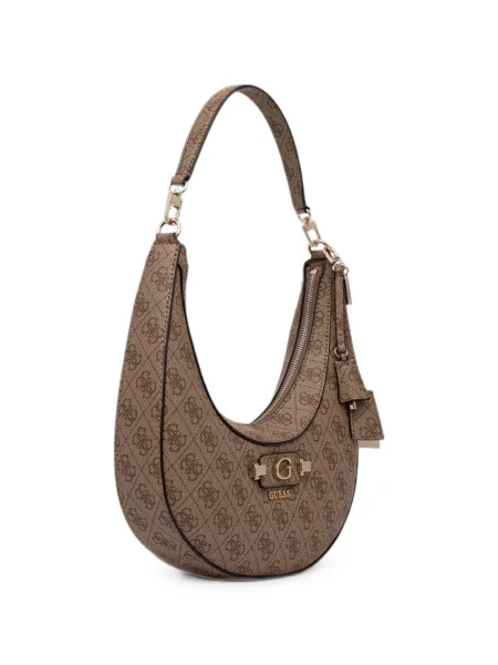 Geantă shopper Guess cu imagine maro