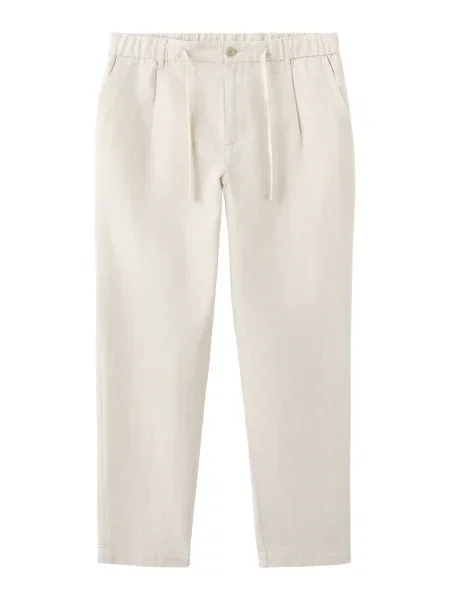 MANGO MAN Pantaloni cutați ROMELINO ecru