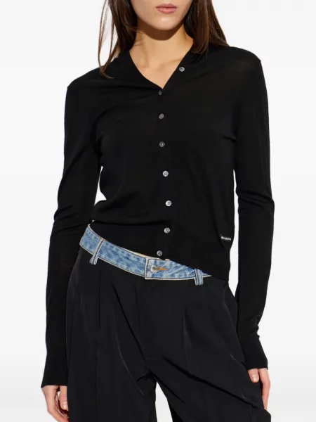 Cardigan Alexander Wang de lână negru