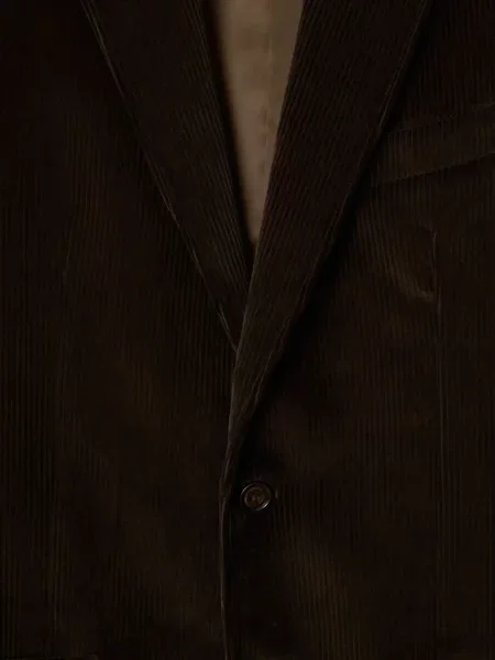 Geacă Burberry de catifea cord maro