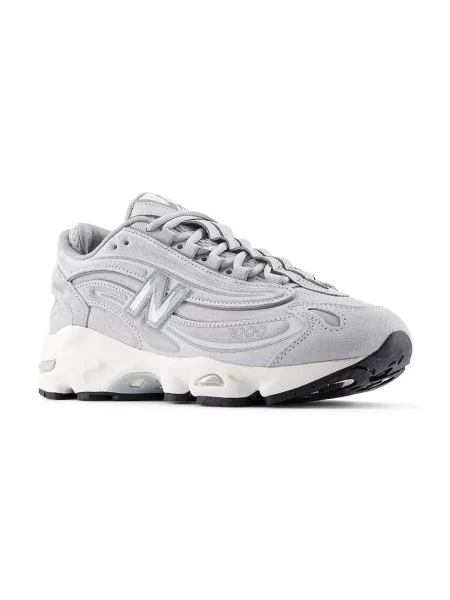 New Balance sneakers din piele întoarsă gri