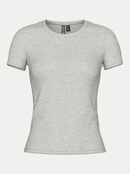 Pieces Tricou May gri