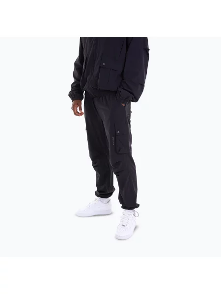 Мъжки панталони за бягане Boxraw Benton Cargo Bottoms black черно
