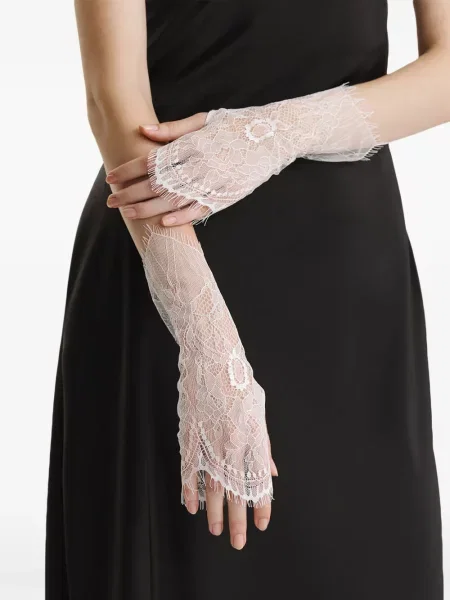 Virágos csipkés kesztyű 2310 Studio fehér