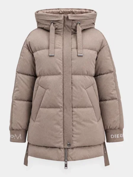 Пуховик Diego M бежевий