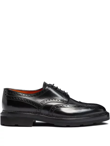 Brogues Santoni din piele negru