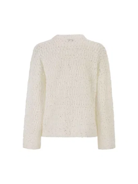 Sweter Brunello Cucinelli biały
