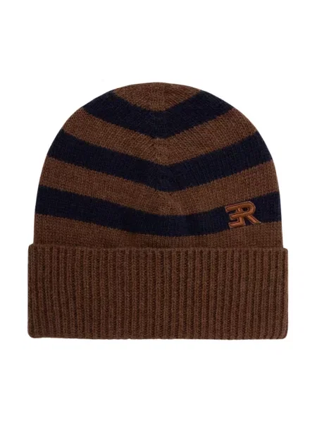 ERMANNO Firenze czapka beanie z wełną brązowa