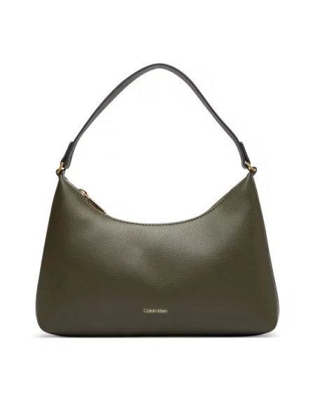 Calvin Klein Táska Foil Logo Small Shoulder Bag Sötétzöld zöld