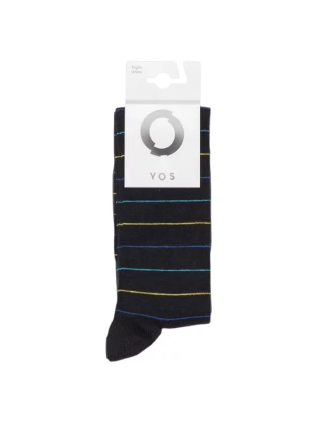 Nogavice Yos s črtami črna