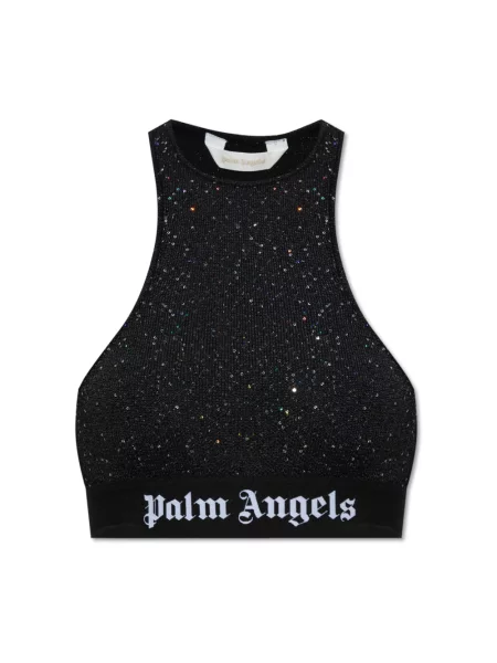 Top Palm Angels z nadrukiem czarny