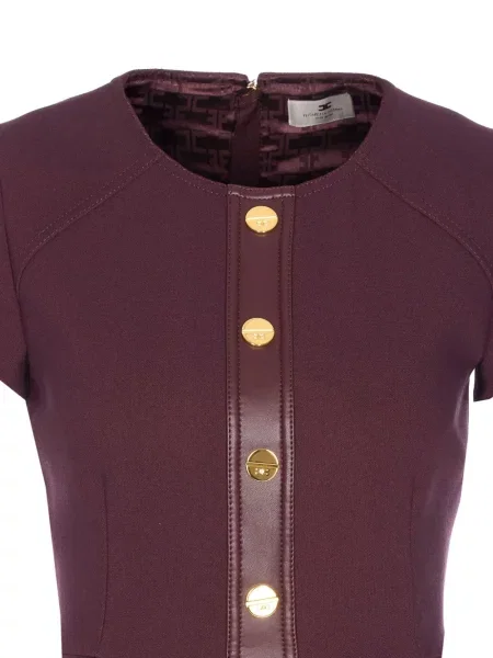 Rochie mini Elisabetta Franchi din crep roșu