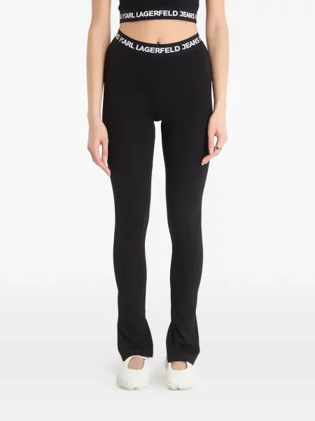 Legginsy Karl Lagerfeld Jeans z autografem czarne
