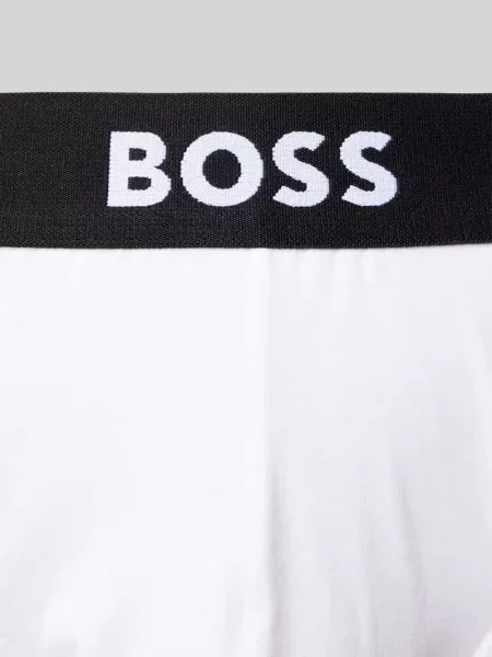 Hugo Bielizna Mężczyzna Wielobarwność L figi z elastycznego bawełnianego logo w talii Hip Briefs Pack of 3 Boss