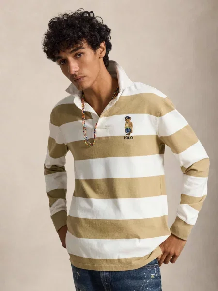 Tricou polo Polo Ralph Lauren clasic bej