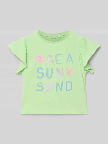 T-shirt z nadrukiem z napisem model ‘SEA’ Name It
