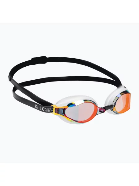 Okulary do pływania Speedo Fastskin Speedsocket 2 Mirror black/white/fire gold białe