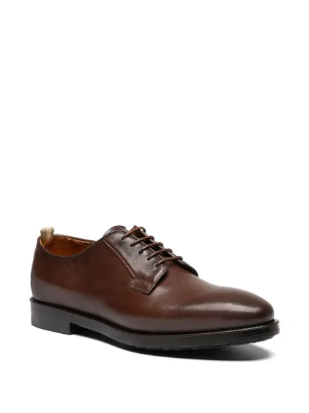 Pantofi derby Officine Creative din piele maro