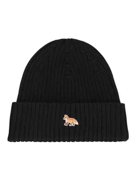 Maison Kitsuné czapka Baby Fox Beanie czarny