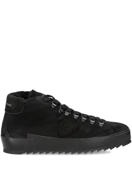 Sneakerși Philippe Model Paris din piele de căprioară negru
