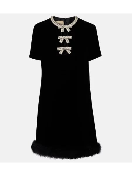 Rochie Valentino de catifea negru