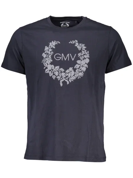 Tricou Gian Marco Venturi scurt albastru