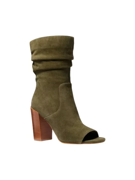 Botki Michael Kors skórzane zielone