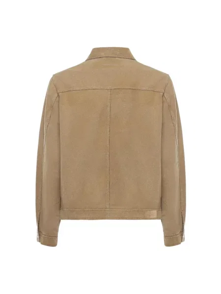 Kurtka jeansowa Mm6 Maison Margiela beżowa