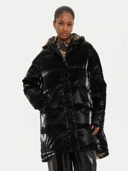 Széles szárú farmer Versace Jeans Couture fekete