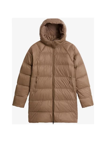 Kurtka z kapturem The North Face Hydrenalite City Down Parka jasny XS brązowy