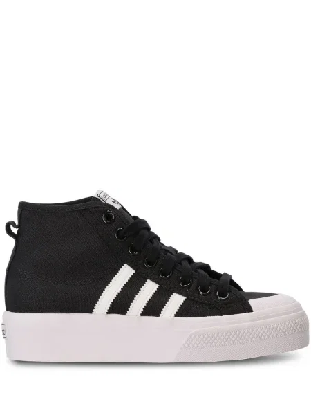 Sneakerși Adidas Superstar cu platformă alb